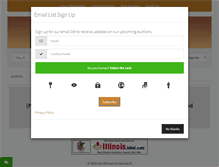 Tablet Screenshot of jonwitvoetauctioneer.com